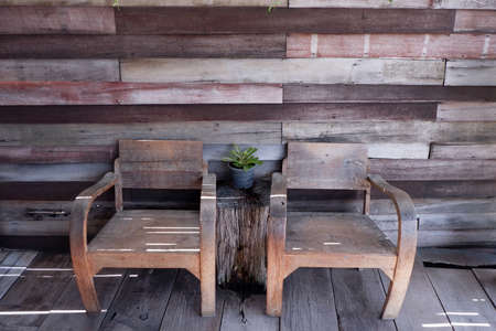 Vintage corner in coffee shop.