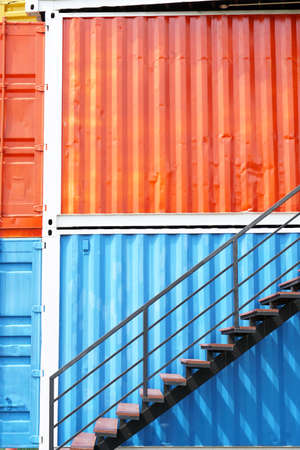 Close to Box shipping container office building.