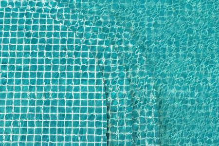 Water wave in swimming pool for Background.の写真素材
