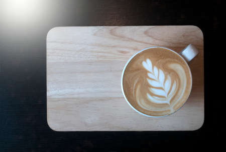Hot Cappuccino Coffee for Background.
