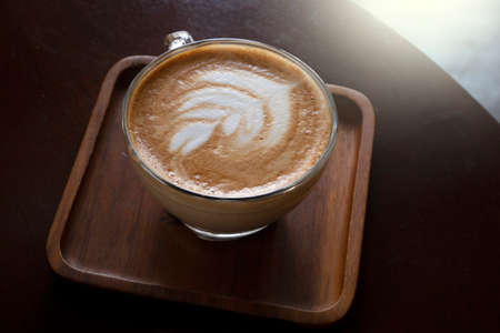 Hot Cappuccino Coffee for Background.