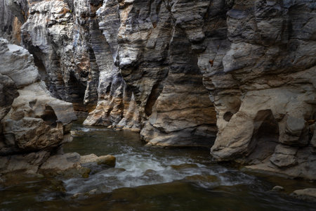 The landscape of Ob-Karn national park in the northern part of Thailand.の写真素材