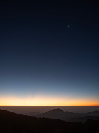 Beautiful evening sky for nature background.の写真素材