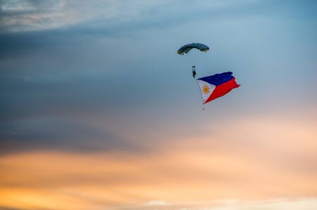 paraglidingの写真素材