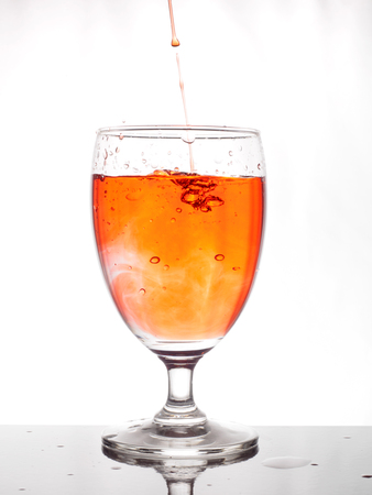 glass with waterの写真素材
