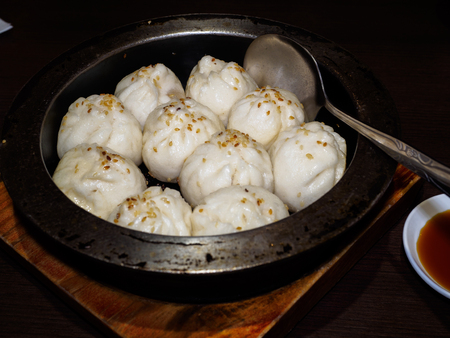 chinese food Dim sum at Taiwanの写真素材