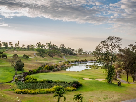 golf club in tagaytay, philippineの写真素材
