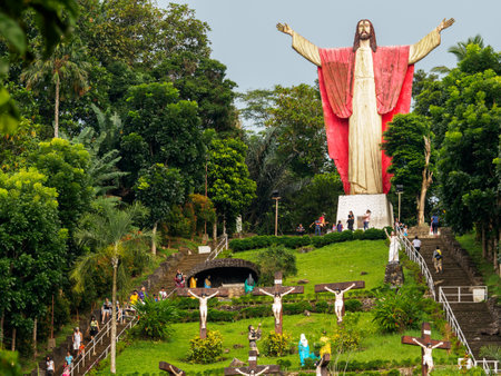 Aug 6, 2016 Kamay Ni Hesus Church, Quezon Province Phillippinesのeditorial素材
