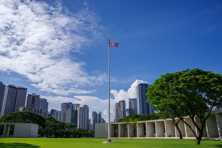 Manila American Cemetery, Metro Manila, Philippineのeditorial素材