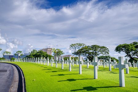 Manila American Cemetery, Metro Manila, Philippineのeditorial素材