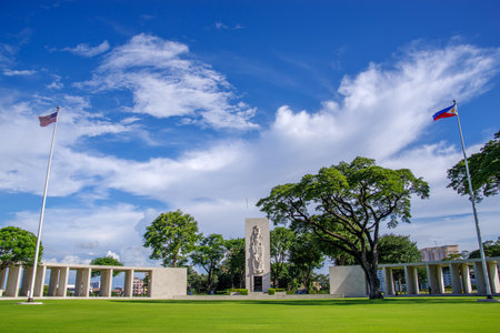Manila American Cemetery, Metro Manila, Philippineのeditorial素材