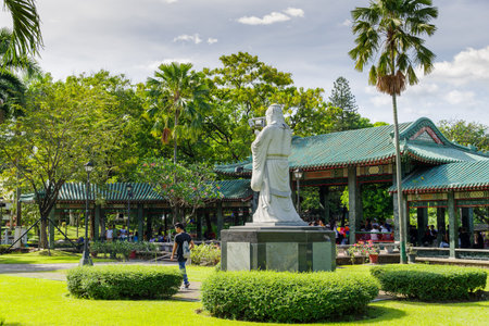 Dec 4, 2016 Chinese garden at Rizal Park, Manila, Philippinesのeditorial素材