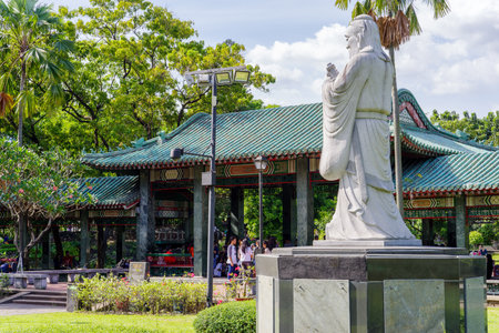 Dec 4, 2016 Chinese garden at Rizal Park, Manila, Philippinesのeditorial素材