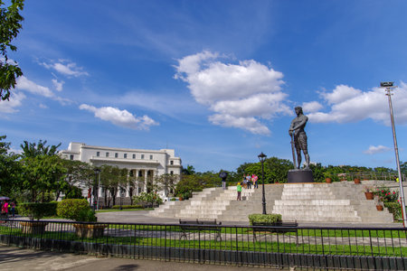 Dec 4, 2016 Lapu-Lapu Monument at Rizal Park, Manila, Philippinesのeditorial素材