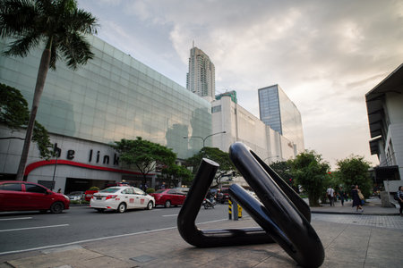Dec 10,2016 Makati Ave at Makati, Manila, Philippinesのeditorial素材