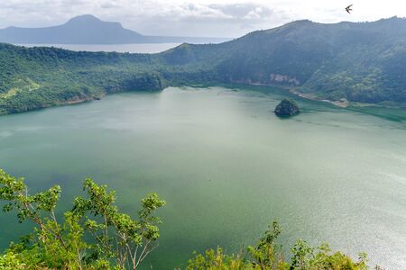Taal Lake at TagayTay City, Philippinesの写真素材