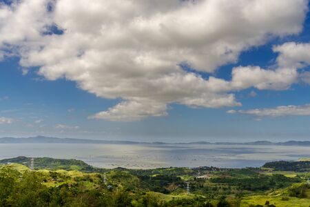 cloudy sky at Laguna de bay , Philippinesの写真素材