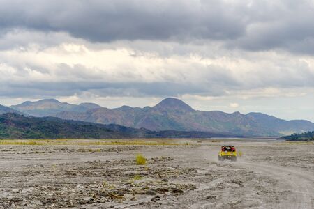 Four-wheel drive tour at Mountain Pinatubo , Philippinesの写真素材