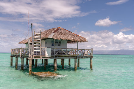Beautiful beach Sand Bar at Dumaguete, Philippinesのeditorial素材