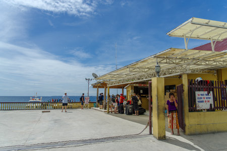 Mar 2,2017 Liloan Port Terminal at Cebu Island , Philippinesのeditorial素材