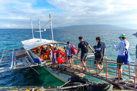 Mar 2,2017 Sibulan Port Terminal at Dumaguete City, Philippinesのeditorial素材