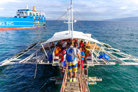 Mar 2,2017 Sibulan Port Terminal at Dumaguete City, Philippinesのeditorial素材