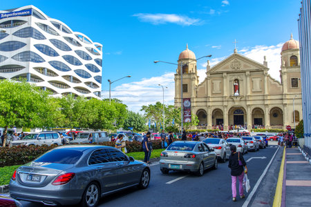 Apr 8, 2017 Shrine of Jesus the Way church at Manila, Philippinesのeditorial素材