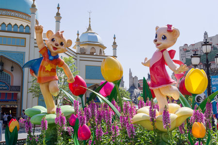 May 25, 2017 Main Gate at Everland, YoungIn city, South Koreaのeditorial素材