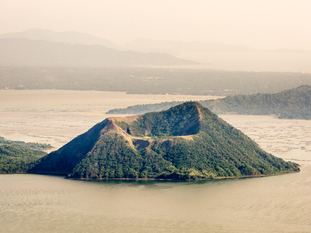 Taal Volcano at the Philippinesの写真素材