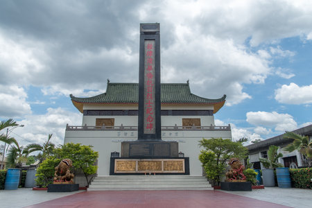 June 11, 2017 at front of Philippine chinese anti japanese war memorial hall in Chinese cemetery Manila, Manila , Philippinesのeditorial素材