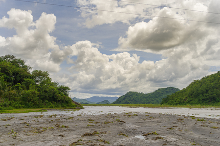 cloudy sky at pinatubo capas, Philippinesの写真素材