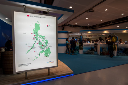 Sep 9,2017 at the DRT(Diving Resort Travel) Philippines at SM Megamall , Metro Manila , Philippinesのeditorial素材