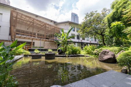 Sep 10, 2017 Garden at Greenbelt Park, Makati ,Philippinesのeditorial素材
