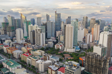 Metro Manila region and the country`s financial hub. It`s known for the skyscrapers and shopping mallsのeditorial素材