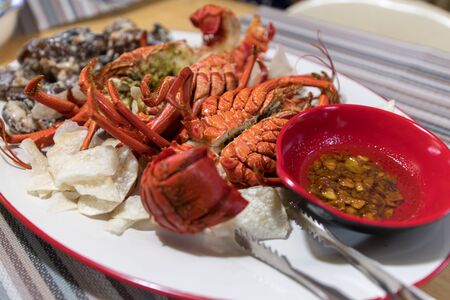 steamed Lobster in Batanes, Philippinesの写真素材