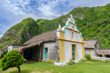 Church in Chavayan town, Sabtang Island, Batanes , Philippinesの写真素材
