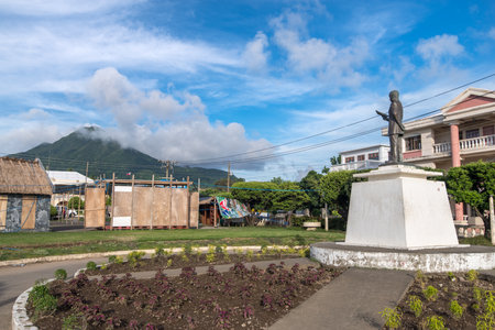 Rizal statue in Basco Plaza , Batanes , Philippinesのeditorial素材