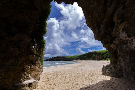 Morong Beach at Sabtang, Batanes, Philippinesの写真素材
