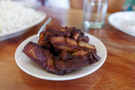 Batanes traditional food Lunis, Philippinesの写真素材