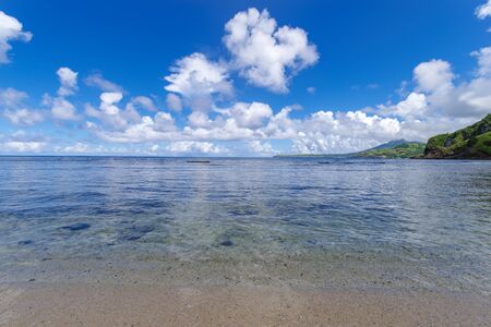 Beautiful white beach in Ivana Island, Batanes , Philippinesの写真素材