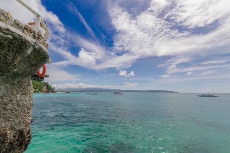 Nov 18,2017 beautiful landscape at West Cove in Boracay,Philippinesのeditorial素材