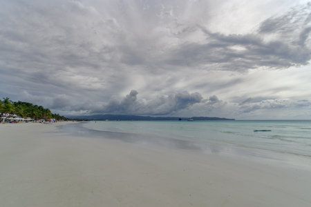 Nov 16, 2017 Cloudy weather in boracay white beach , Philippines