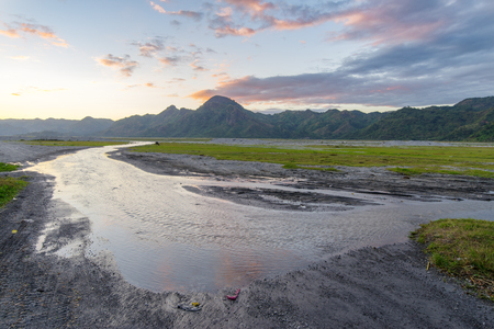 Beautiful sunset at Mountain Pinatubo , Capas , Philippinesの写真素材