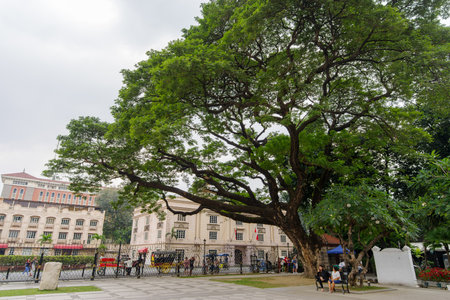 Jan 21,2018 Tourists walking through Fort Santiago , Intramuros, Manila, Philippines