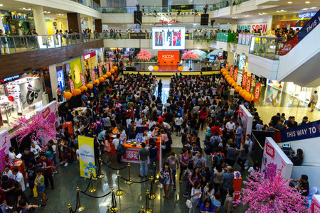 Feb 24, 2018 People watch event at Glorietta mall , Makati city, Merto Manila, Philippines