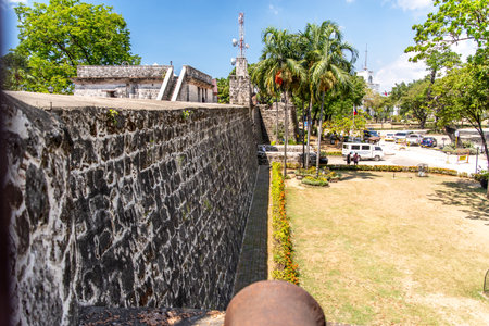 Cannon at Fort San Pedro in Cebu city, Philippinesのeditorial素材