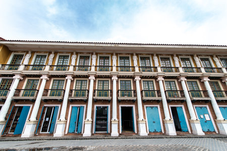 Colonial Spanish style building at Bataan, Philippinesのeditorial素材