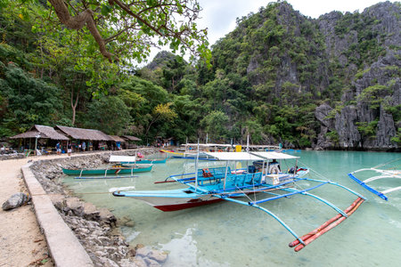Best tour spot Kayangan Lake in Coron, Palawan , Philippinesのeditorial素材