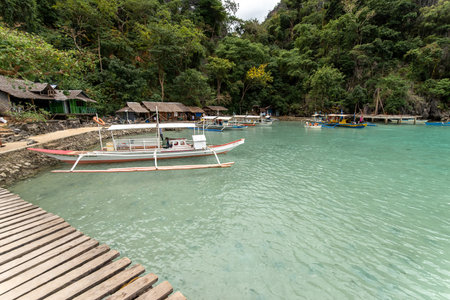 Best tour spot Kayangan Lake in Coron, Palawan , Philippinesのeditorial素材