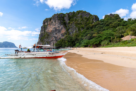 beautiful sea at El Nido, Palawan, Philippinesのeditorial素材